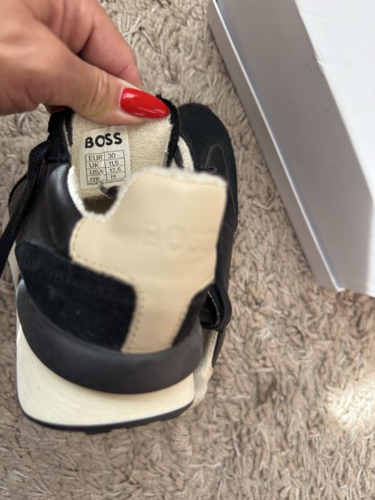 Обувки BOSS естествена кожа
