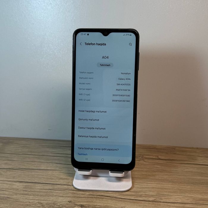 Samsung A04 sotiladi dastavka bor