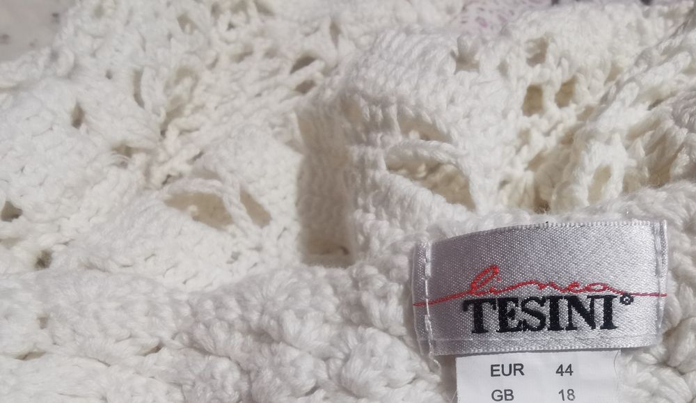 Bluza tricotata alba Linea Tesini