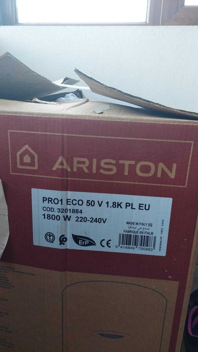 Boiler electric ARISTON Pro 1 ECO, 50l, 1800W, 16.05.2024 NEUTILIZAT