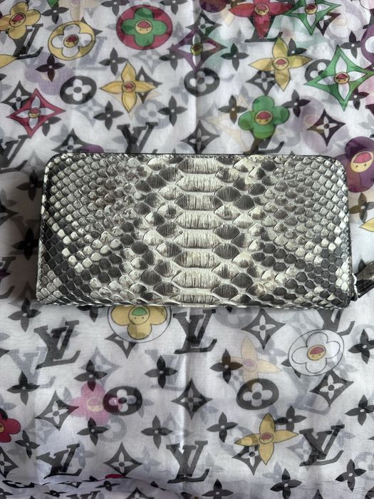 Портфейл портмоне естествена кожа питон