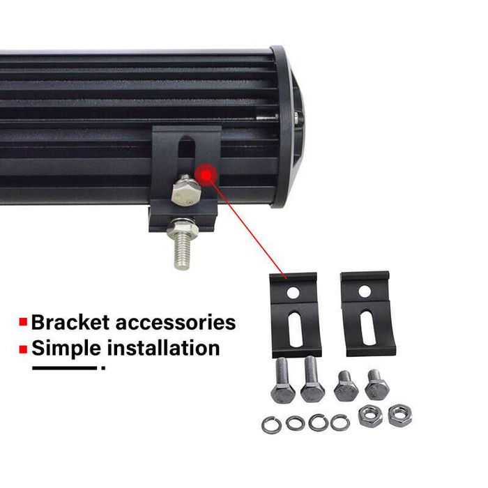 Led Bar 1080W QUAD RAW Lumina Spot Si Flood 108000 Lm,transport 0