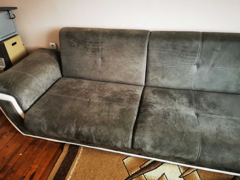 Разтегателен диван Виденов сив 3м