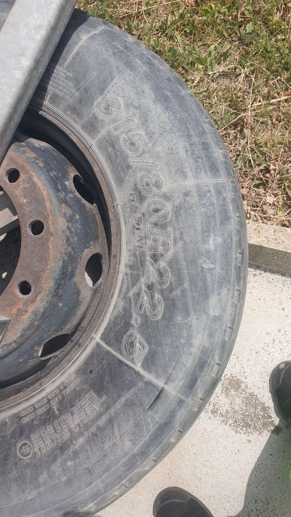 Резервна гума с джанта за камьон/ремърке315/80R22,5