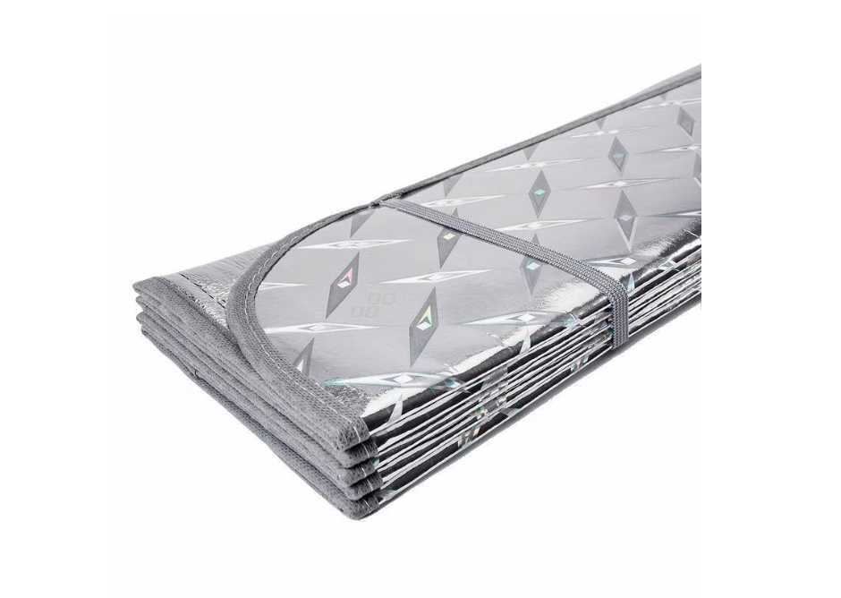 Parasolar cartonat parbriz efect holografic 70 x 140 cm sau 80 x 150