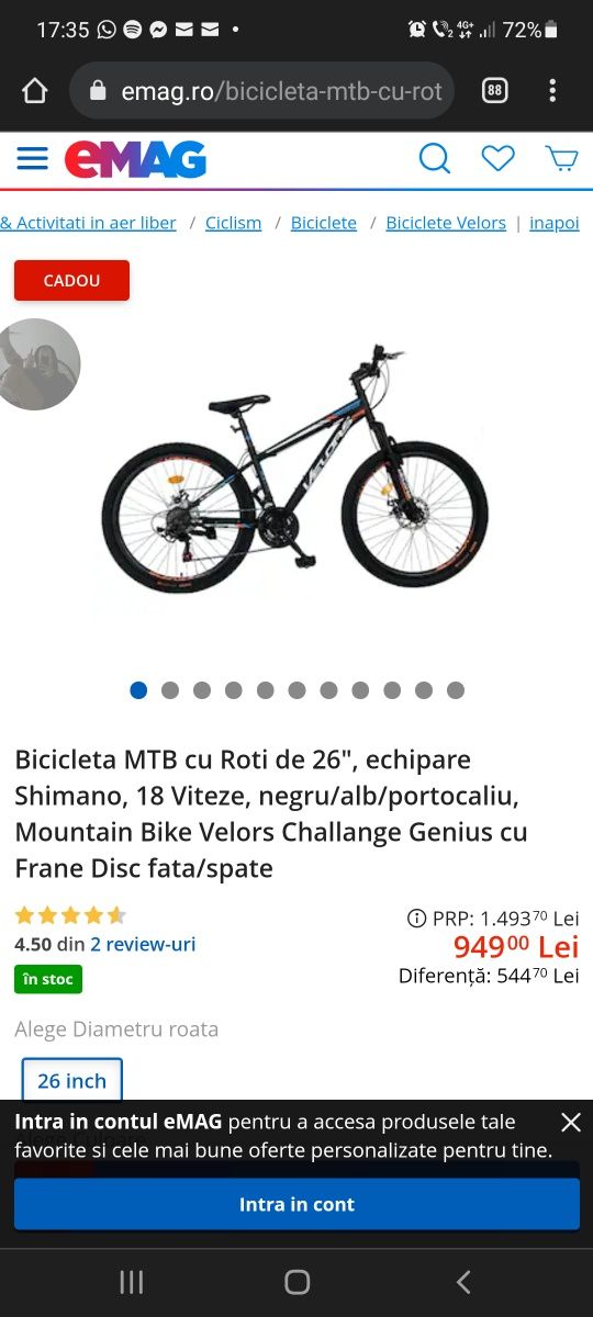 Bicicleta  Velors