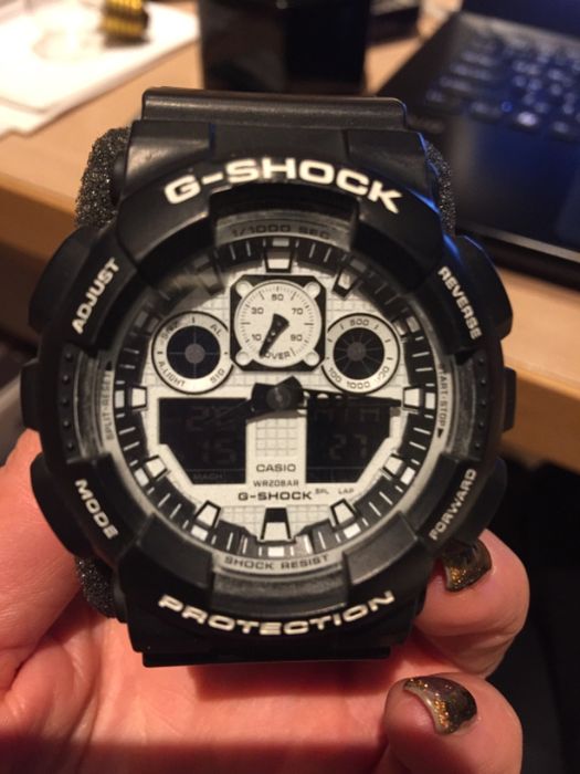 G-SHOCK мъжки часовник GA100BW-1A
