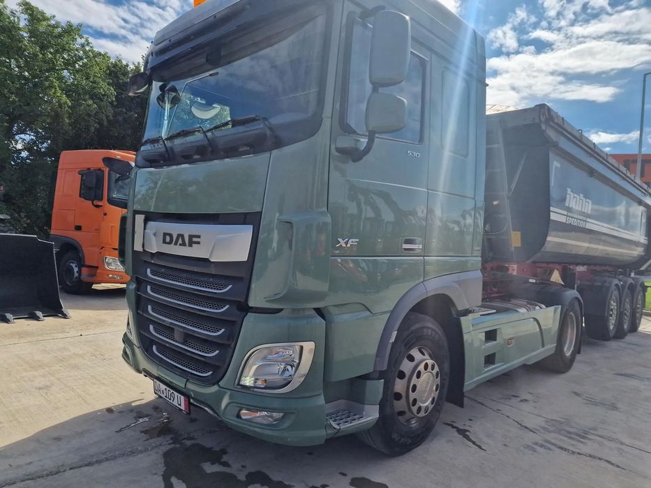 DAF XF 530, KIT BASCULARE, Cutie AUTOMATA+INTARDER 6 trepte, fuste sasiu, 530 CP Euro 6, jante ALUMINIU, Anv 315/80R22,5 70% ok, FRIGIDER, 2 paturi, girofaruri, parasolar, posibilietate leasing 3 ani, PROMOTIE 22.900 EUR+Tva