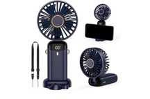 ventilatoare portabile 2 acumulatori incarcare usb ,afisaj , sigilate
