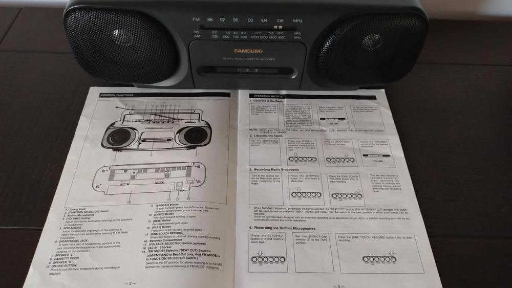 Radio-casetofon portabil Samsung
