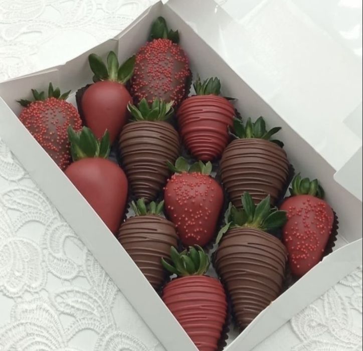 Клубника в шоколаде|Доставка цветы|Сладкий подарок| Павлодар|Kaspi RED