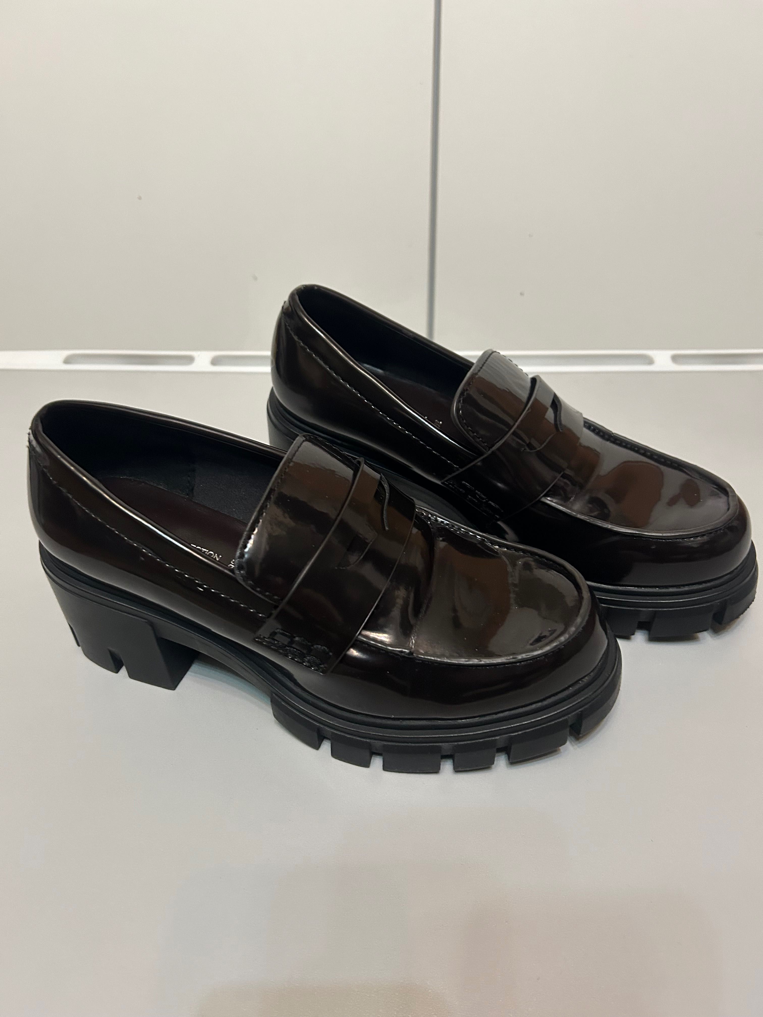 Pull&bear лакированные туфли лоферы