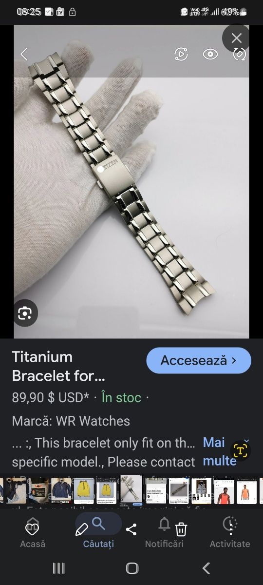 Bratara titan ceas Citizen.