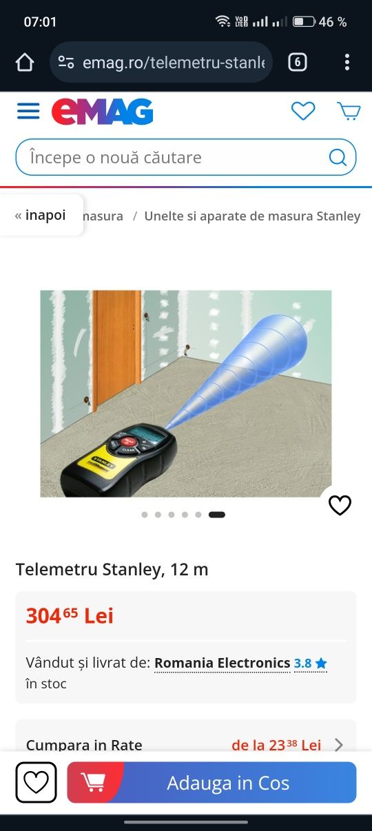 Telemetru Stanley