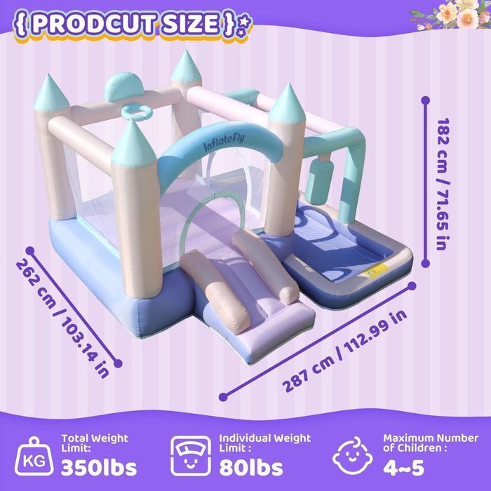 Надувной детский батут