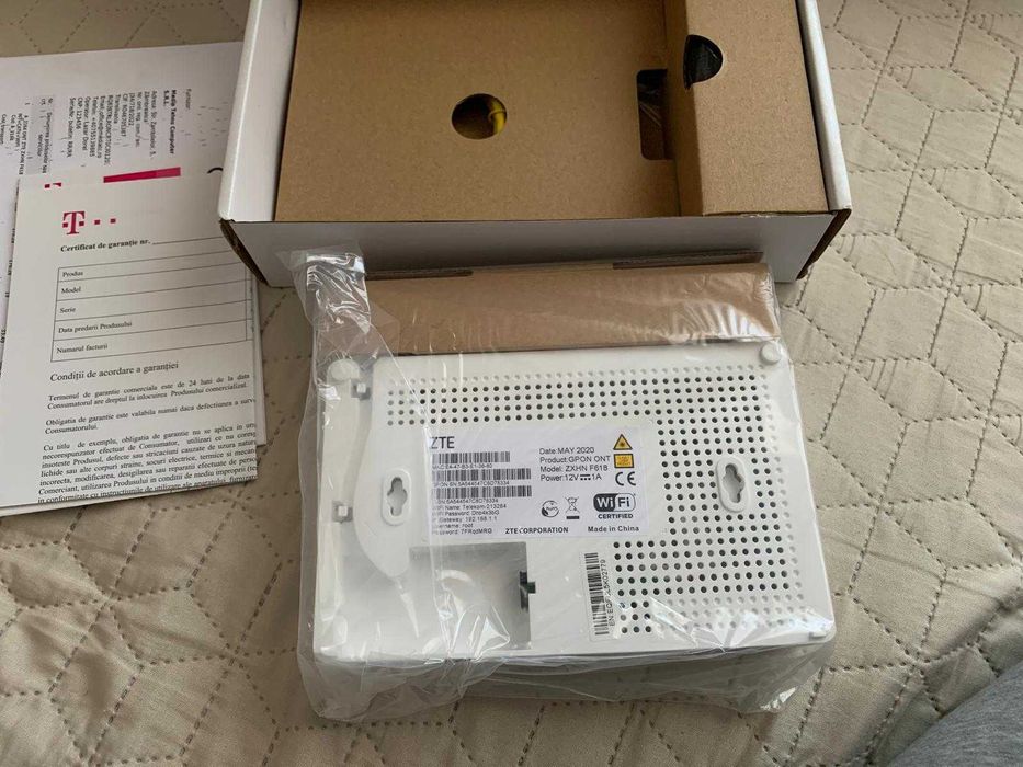 Router GPON ONT ZTE  zxhn F618