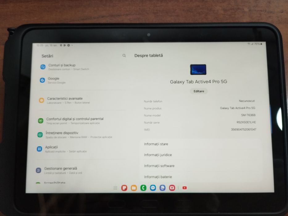 Samsung active 4 pro(CTG)staramanet