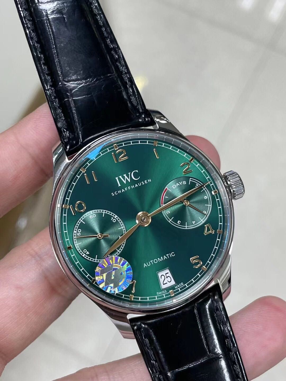 IWC Schaffhausen 7 days cadran verde