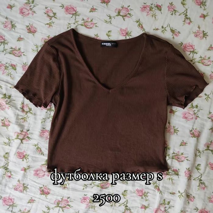 футболка укороченная и oversize