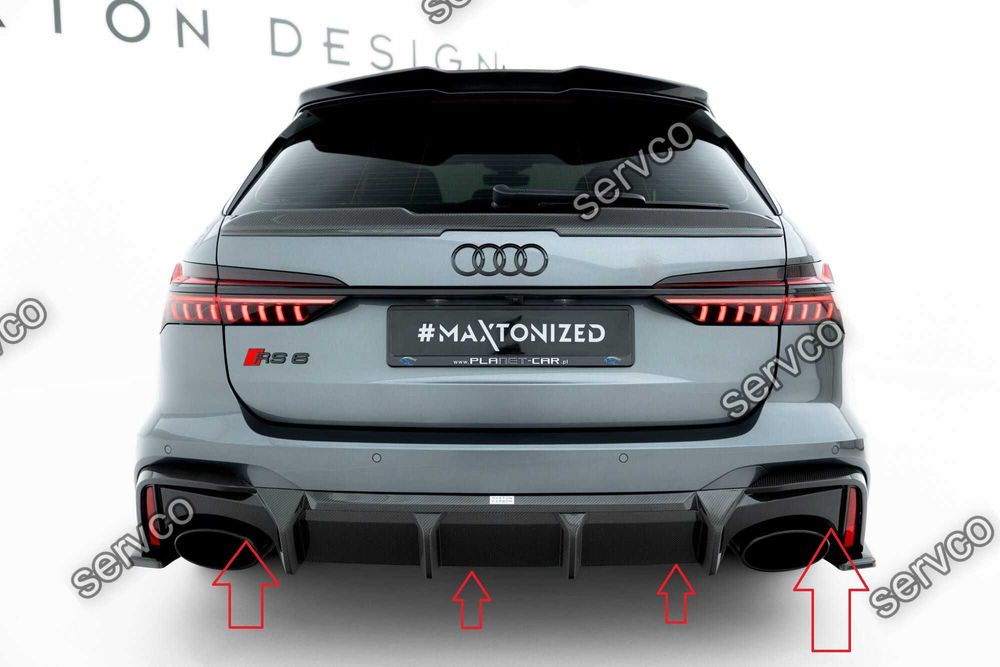 Difuzor bara spate Audi RS6 / RS7 C8 2019-2023 v26 - Maxton Carbon