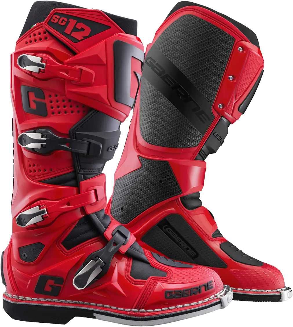 Ботуши Gaernе SG12 Red Black мото крос мотори