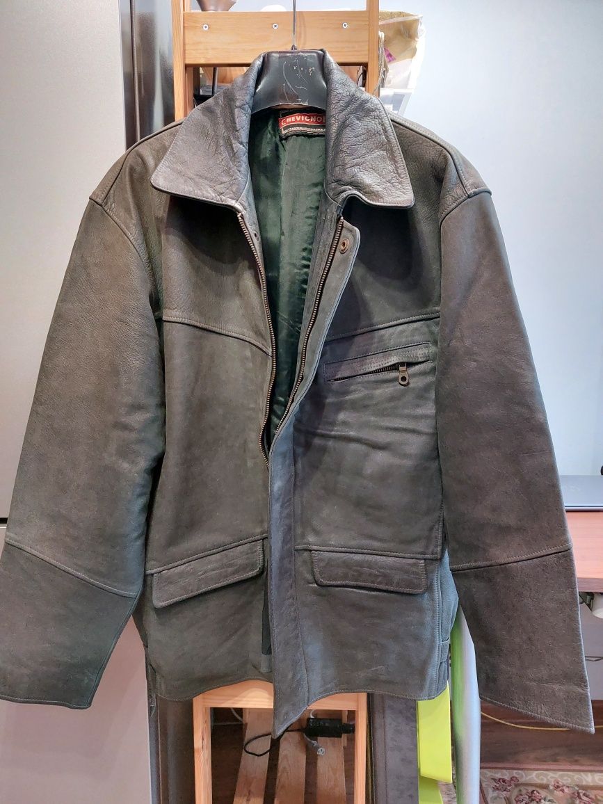 Куртка евро кожанная мужская  CHEVIGNON Франц.Большой размер 54-56-58.
