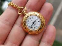 Mini ceas Buzunar Elvia Vintage Mecanic Pandantiv Lantisor