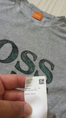 Boss Orange Turbolence 2 Logo Grey Mens Size S НОВО!