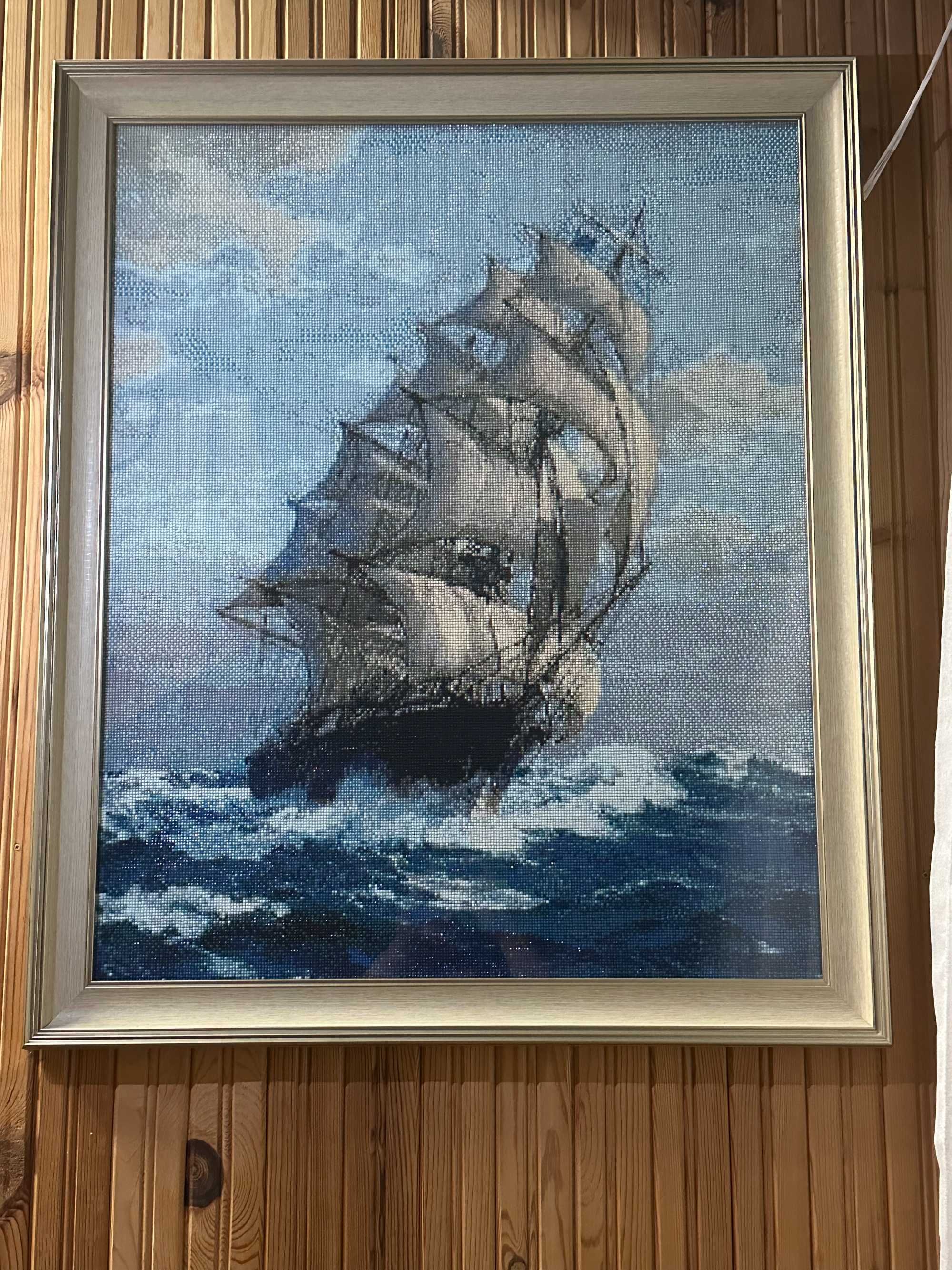 Диамантен гоблен- Кораб 80х100см