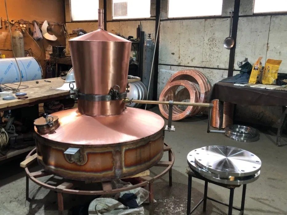 Cazan cupru tuica palinca 260 litri sudat profesional in Argon