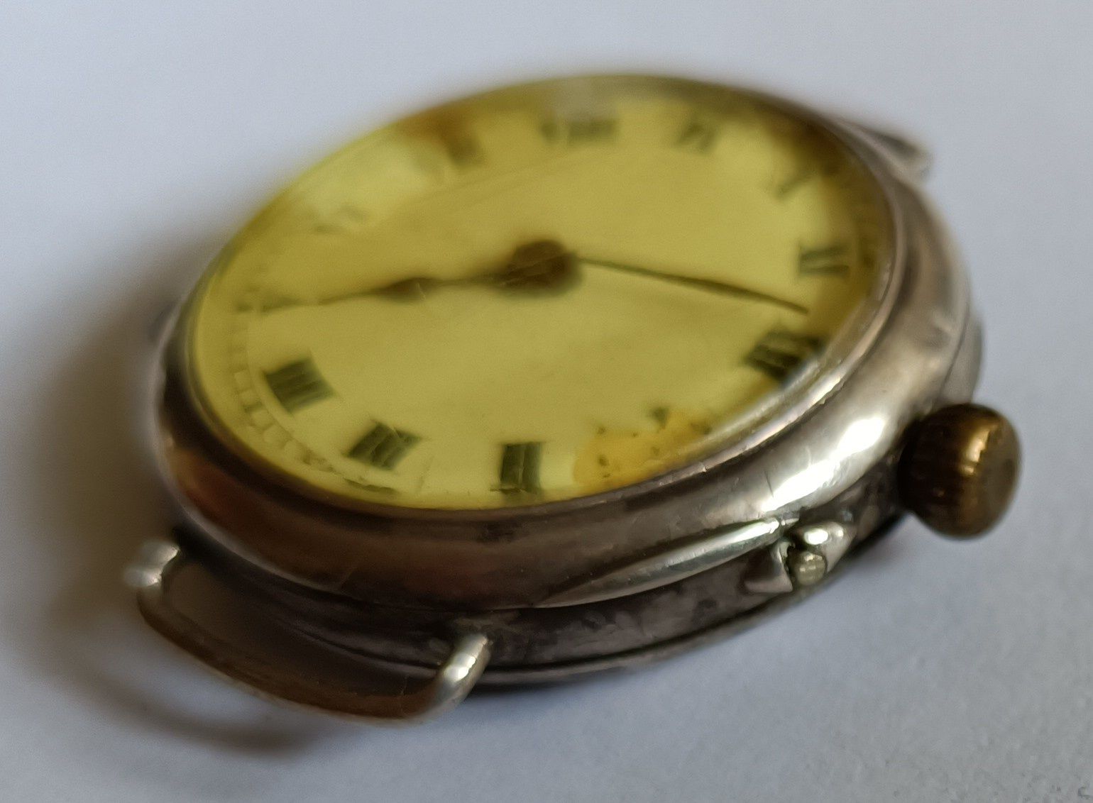 Remontoir сребърен старинен дамски часовник