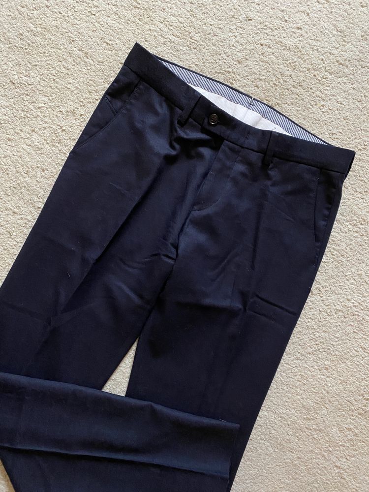 Livrare gratuita - pantaloni costum 100% lana - marime S