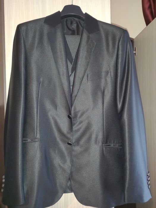 Costum negru bărbați mărimea 52