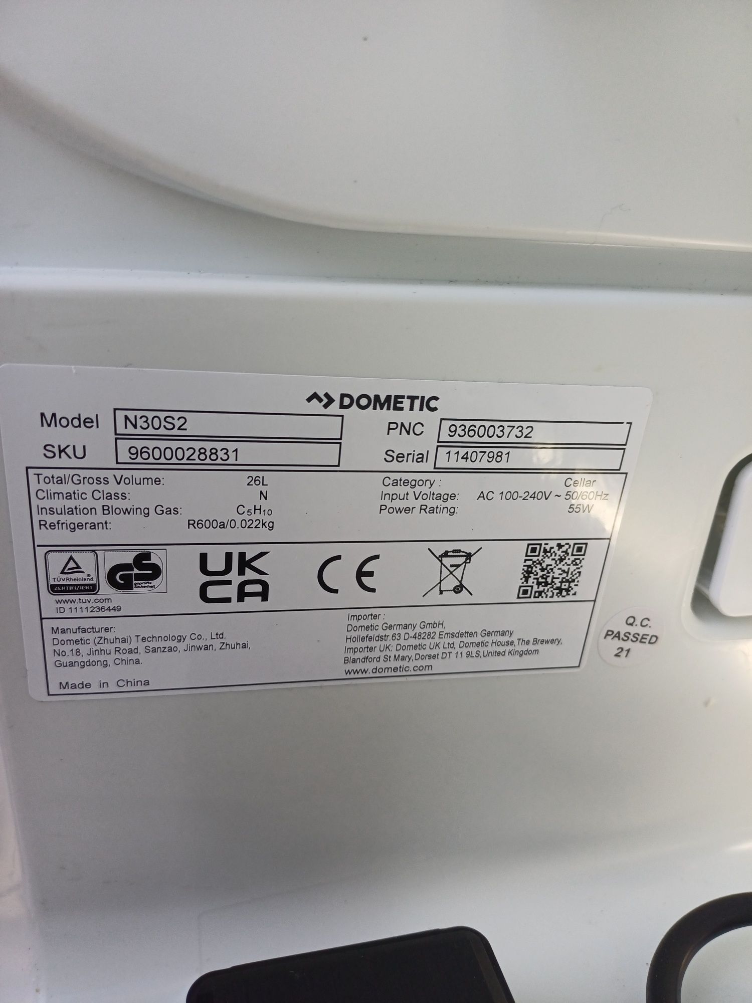 Мини хладилник DOMETIC12v