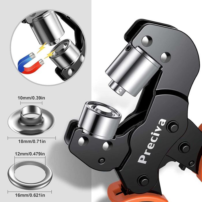 магнитни клещи с 10 мм капси - 500 бр.