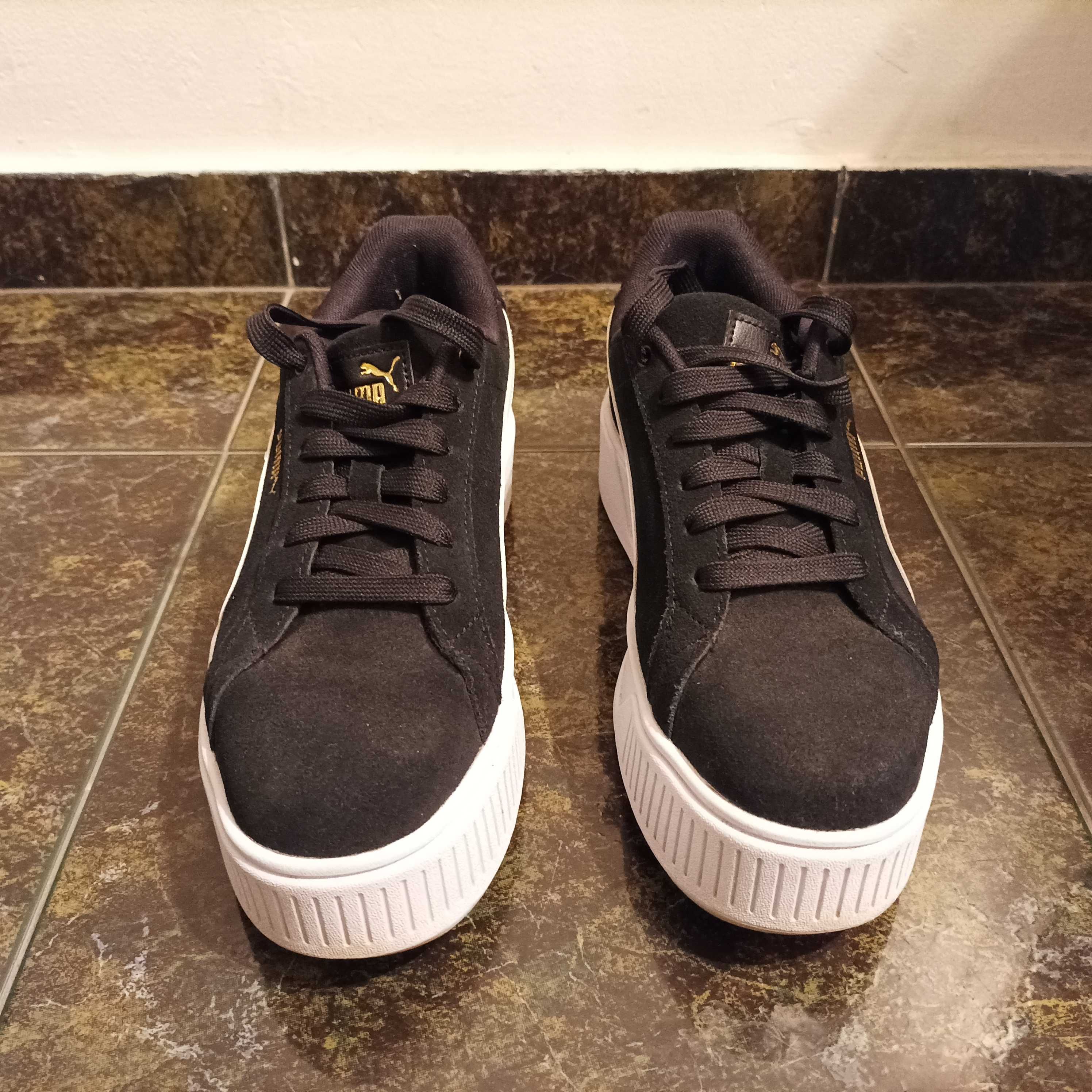 Дамски маратонки/сникърси Puma, черно и бяло, размер 40