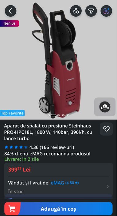 Aparat spalat cu presiune Steinhaus Pro-HPC18L