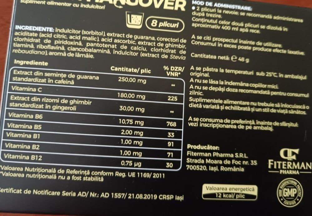 Emetix Hangover pastile și pliculețe