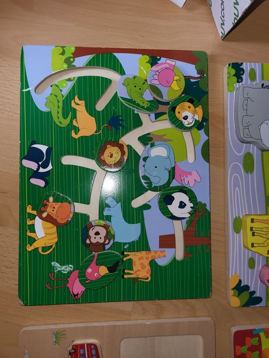 Дървени пъзели за игра