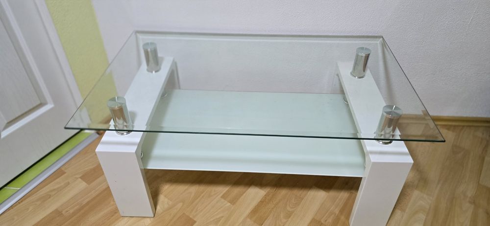 Masa sticlă albă