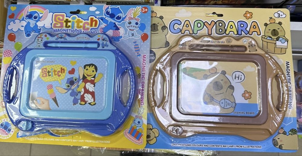 Магнетична дъска за рисуване Стич/Капибара, Stitch, Capybara