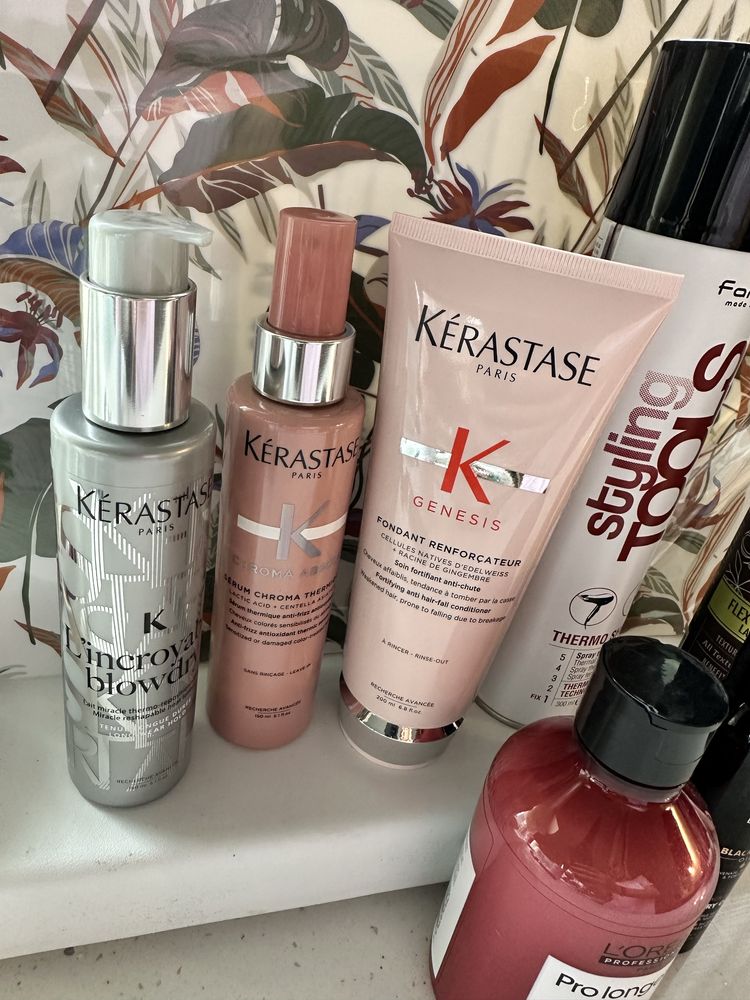 macadamia лак за коса , kerastase шампоан , термозащита