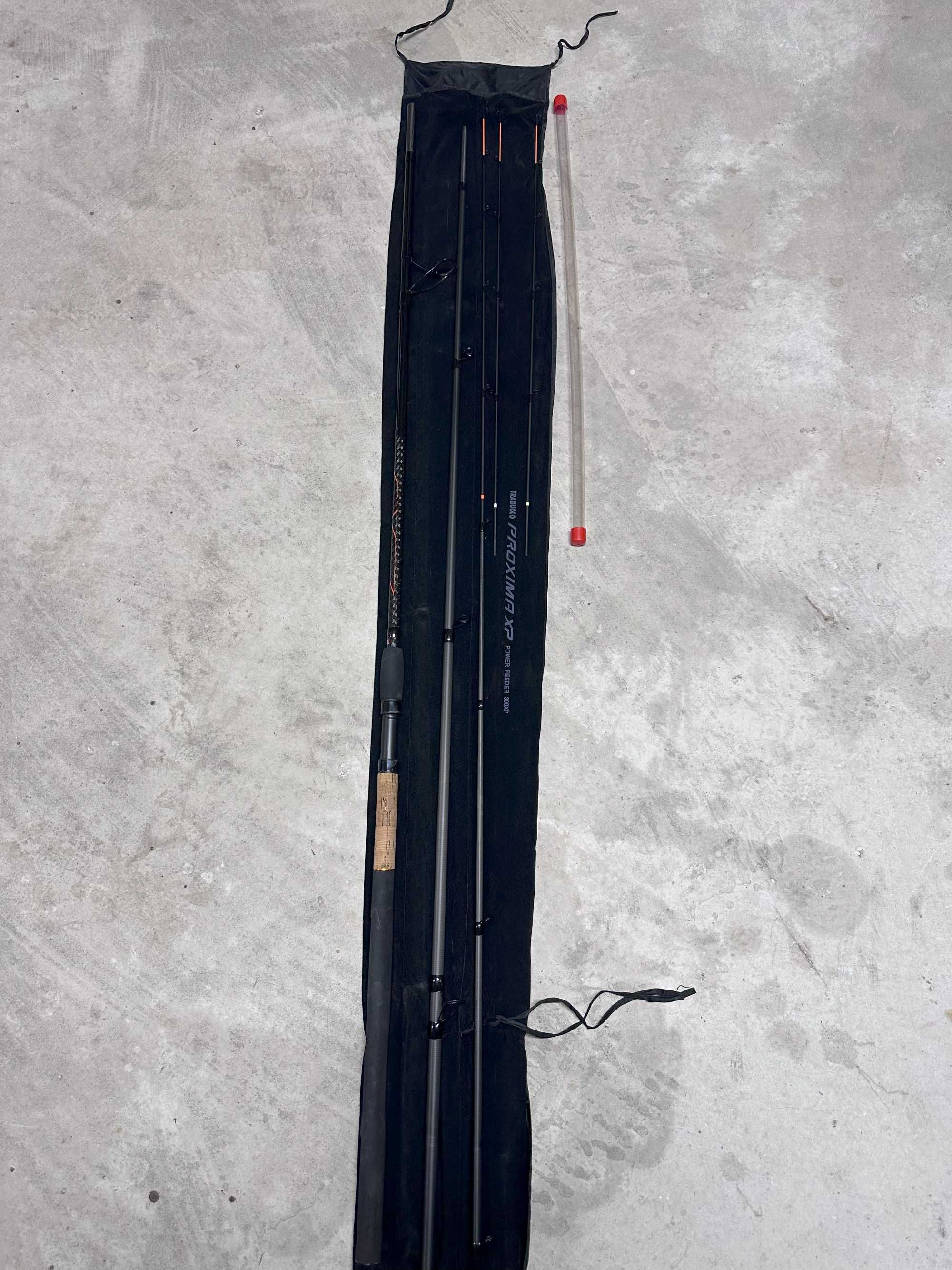 Trabucco Proxima XP 3,90 150g + Mulineta Virtus XF 6500 + tambur rez