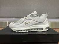 ОРИГИНАЛНИ *** Nike Air Max 98 / White Metallic Silver Gold