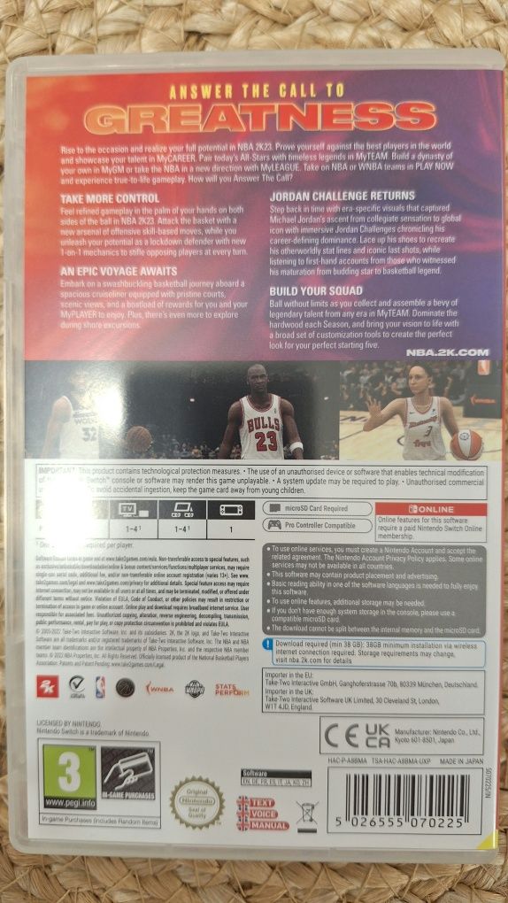 Игра за Nintendo Switch- NBA 2K 23