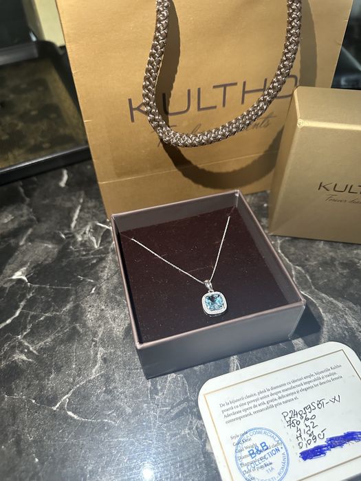 Lant aur 18k Kultho cu diamante