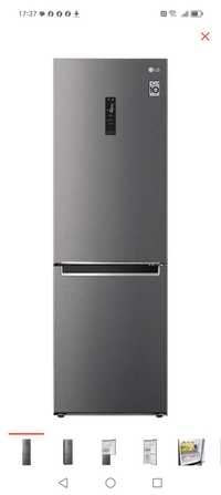 Холодильники Холодильник LG GC-B459MLWM серый