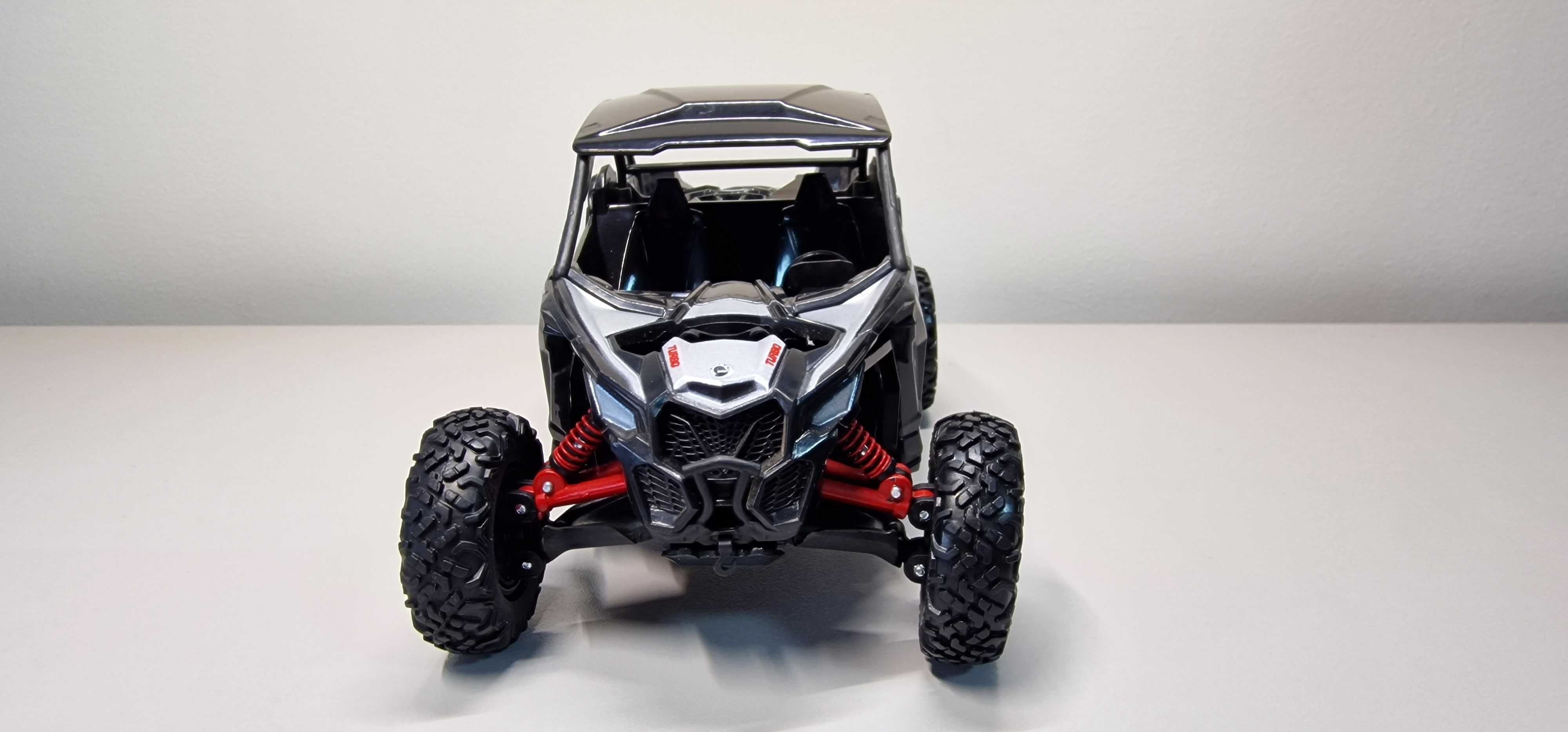 Macheta / Jucarie Can-Am Maverick X3 X RC Turbo, scara 1:18, 19 cm