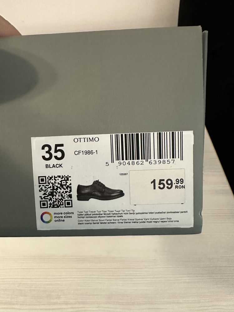 Pantofi de piele Ottimo din magazinul CCC