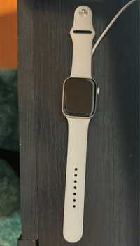 Apple Watch 7, GPS, Carcasa Starlight Aluminium 45mm